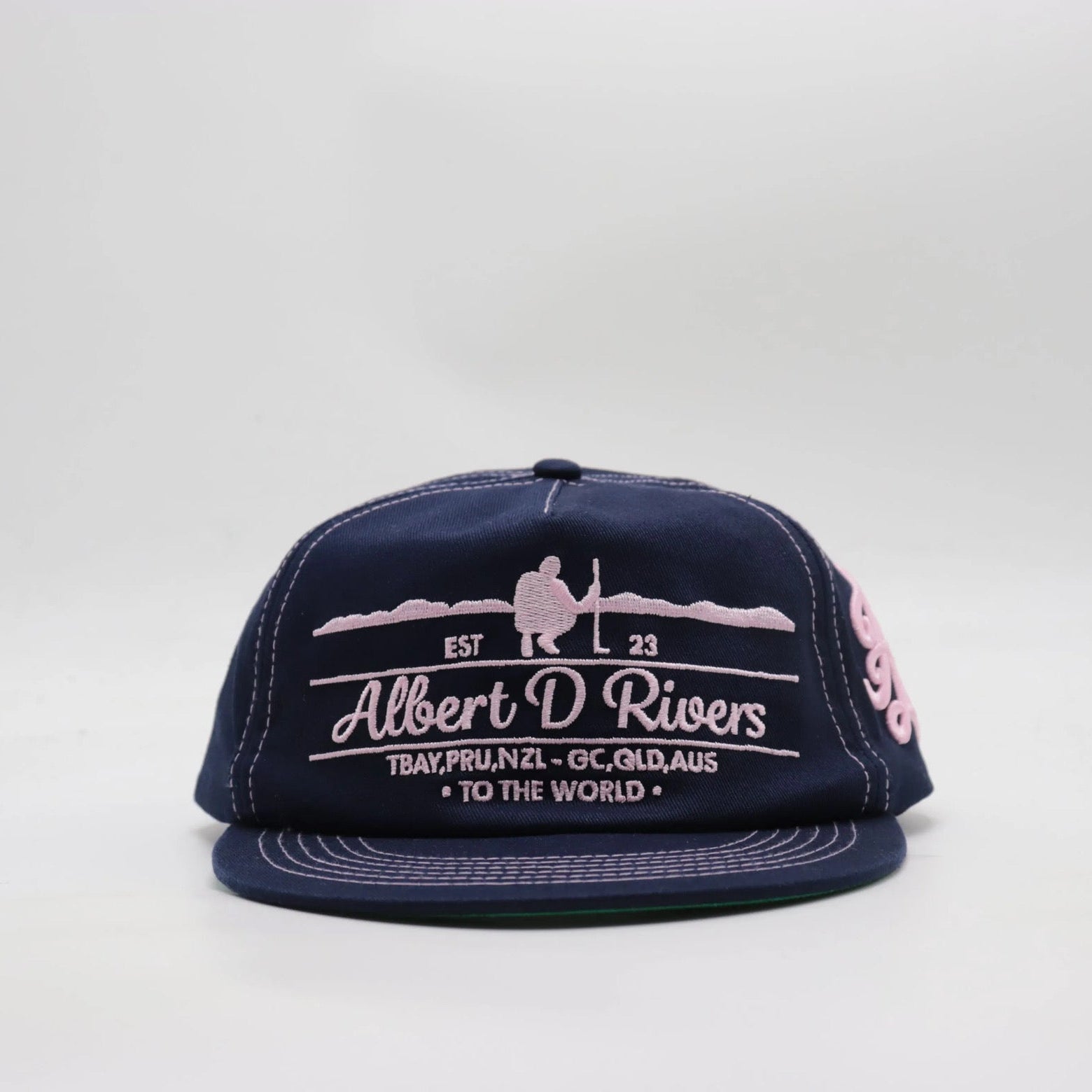 Locals Lid - Navy / Pink Offset. – Albert D Rivers