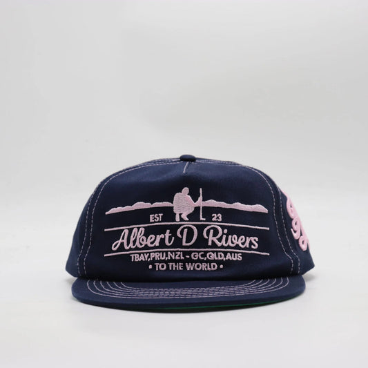 Locals Lid - Navy / Pink Offset.