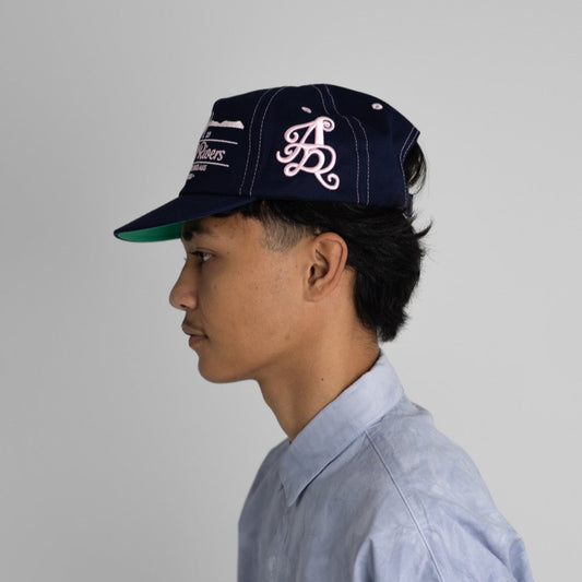 friday faded Locals Lid - Navy / Pink Offset.