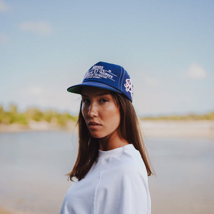 Cherry Blossom Offset Locals Lid (Navy/pink)