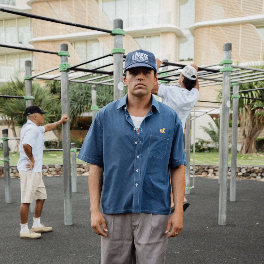 Manuka Blue Offset Shirt