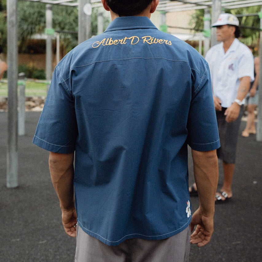 Manuka Blue Offset Shirt