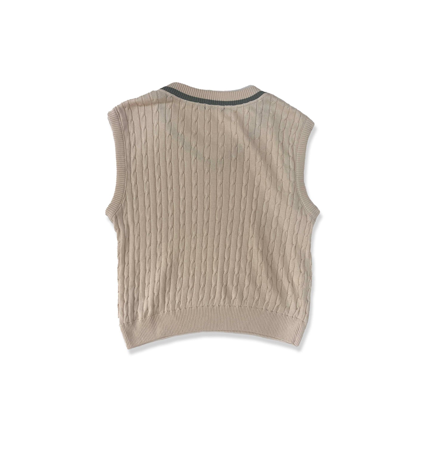 Aussie made Cable Knit Vest