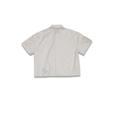 Rolling Coast Summer Cropped White Shirt