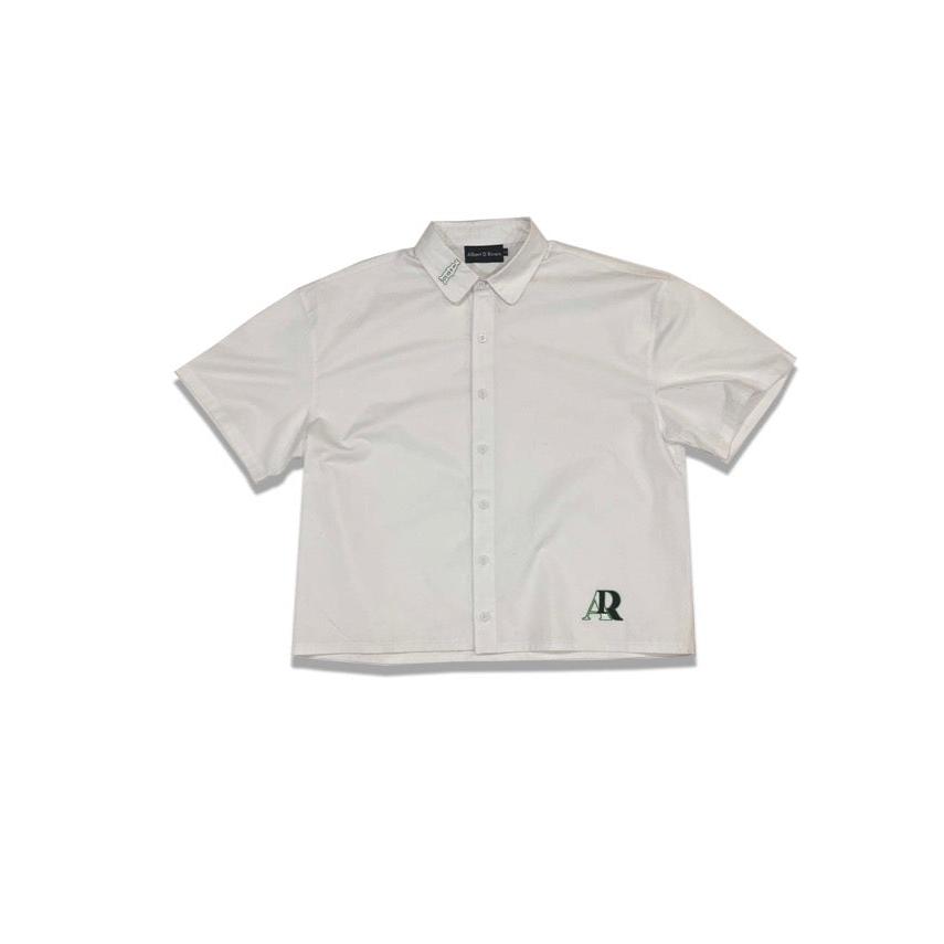 Rolling Coast Summer Cropped White Shirt