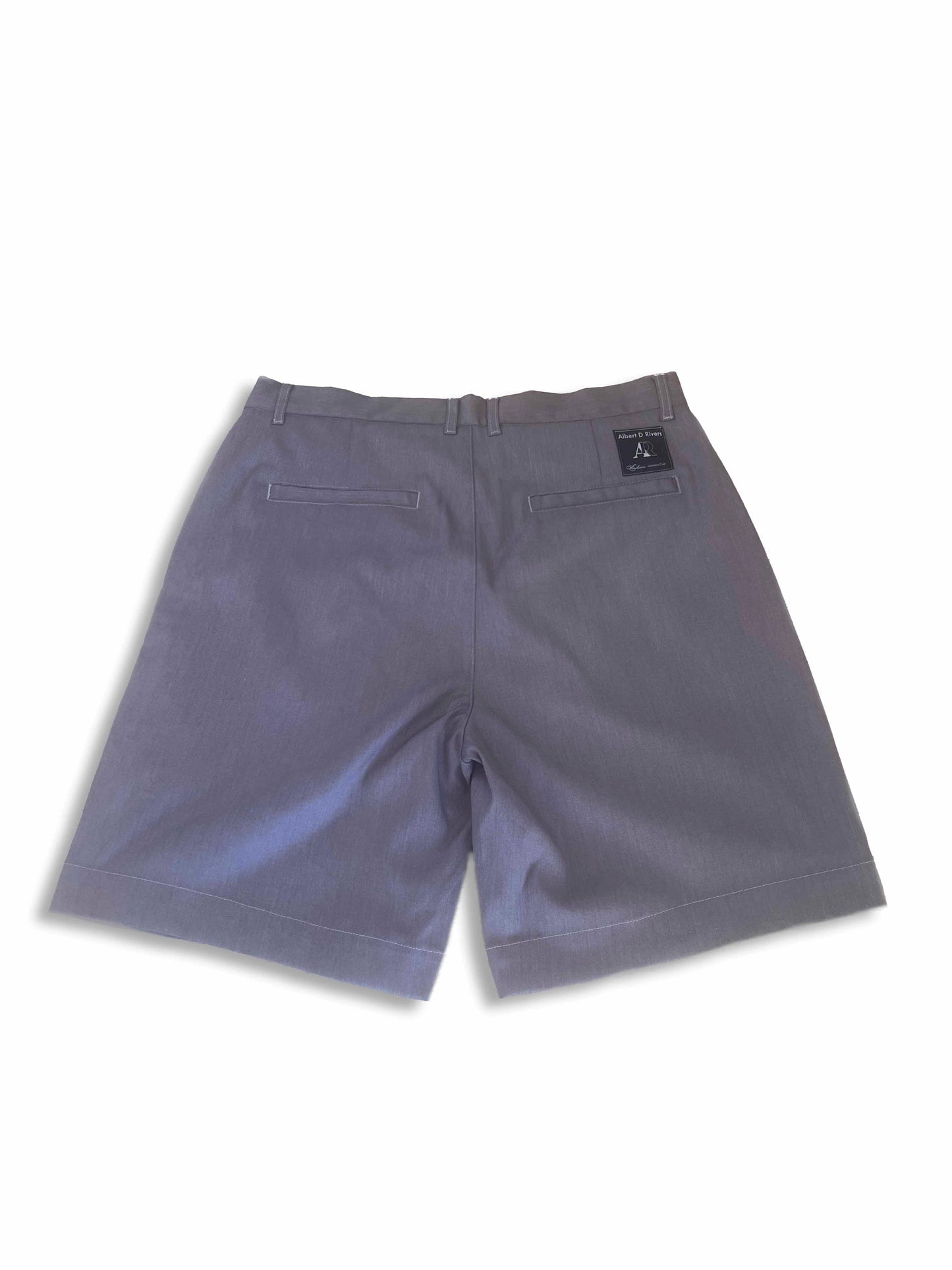 faded Charcoal Pleated Shorts