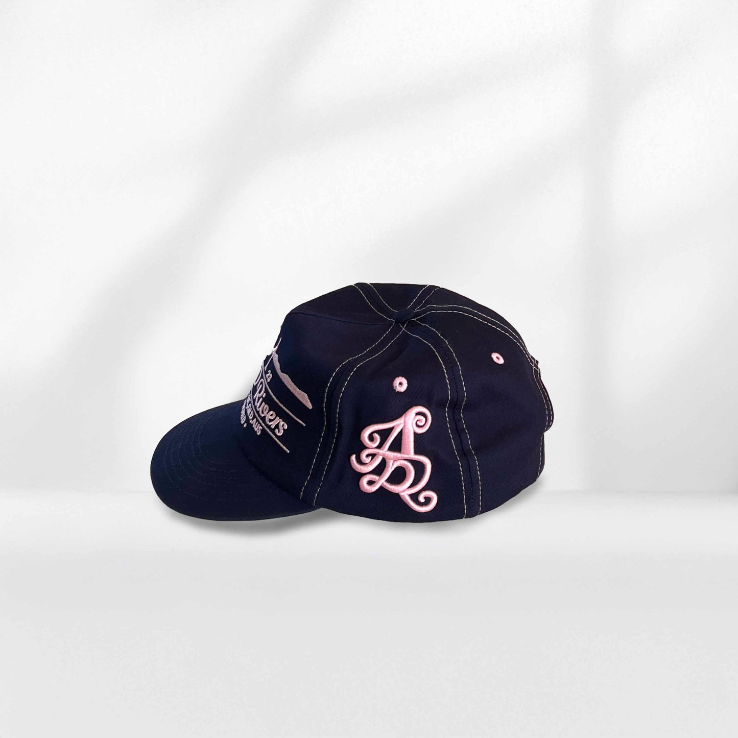 friday faded Locals Lid - Navy / Pink Offset.