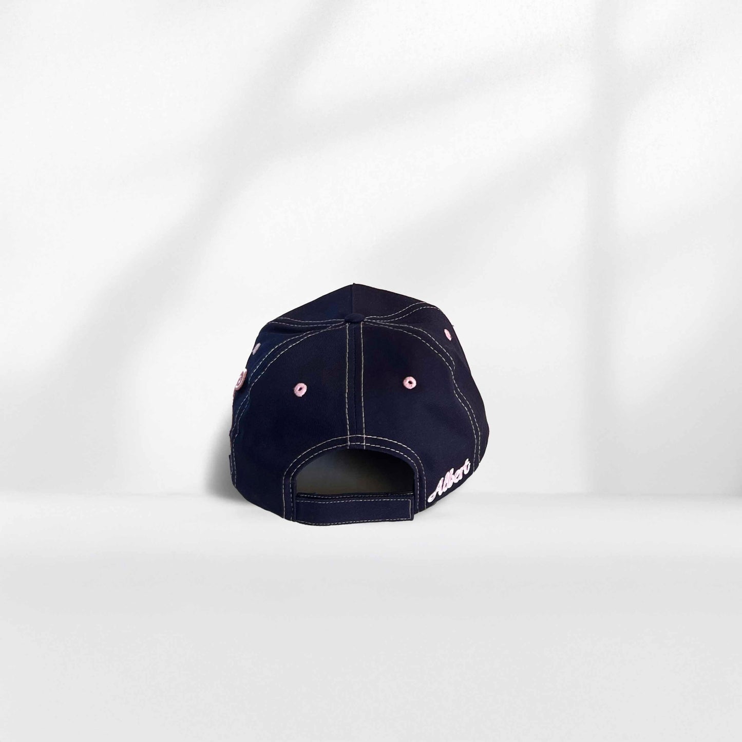 friday faded Locals Lid - Navy / Pink Offset.