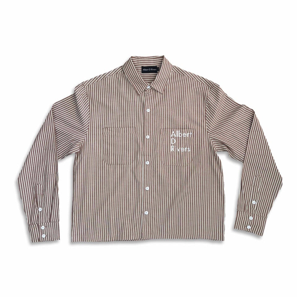 Coconut Latte Pin Stripe Shirt [ The Mission | Winter 25 ]