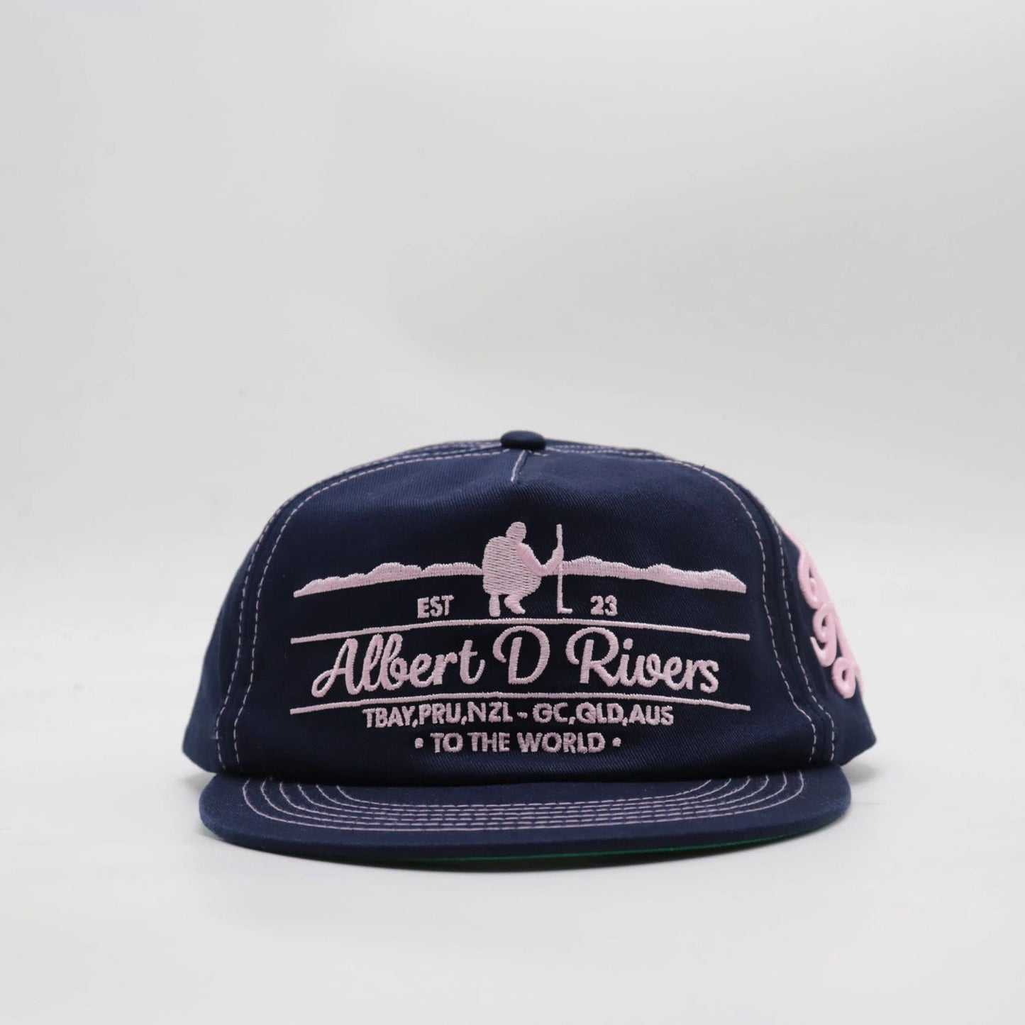 Locals Lid - Navy / Pink Offset.