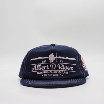 Locals Lid - Navy / Pink Offset.