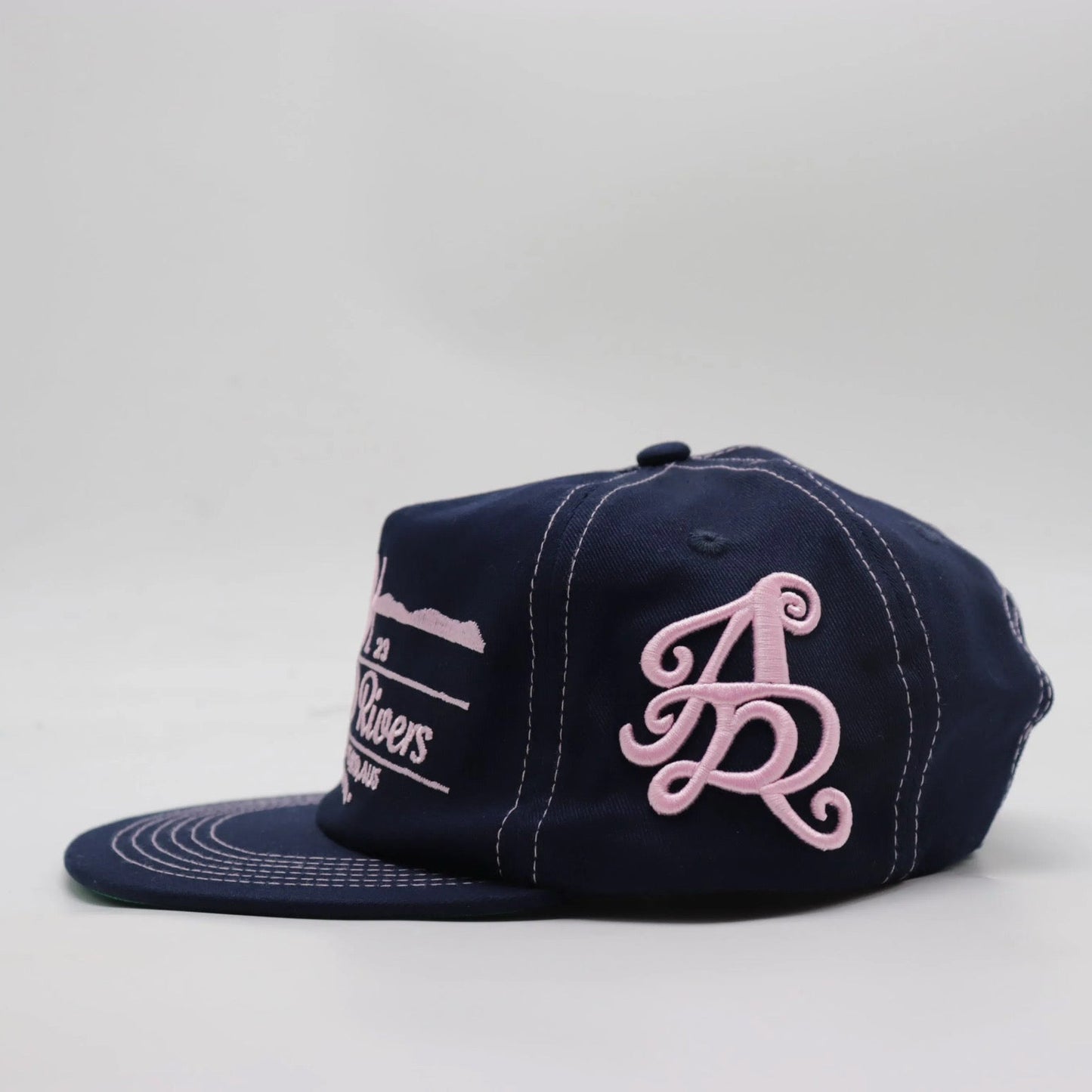 Locals Lid - Navy / Pink Offset.