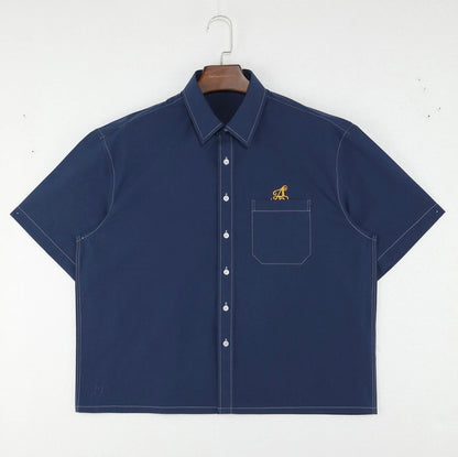 Manuka Blue Offset Shirt