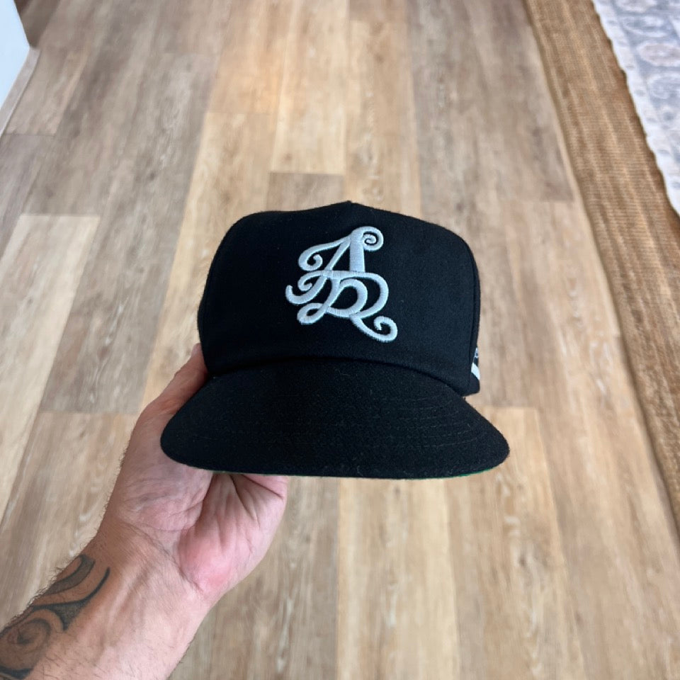 Locals Summer Monogram Wide Brim (Black, Baby Blue)