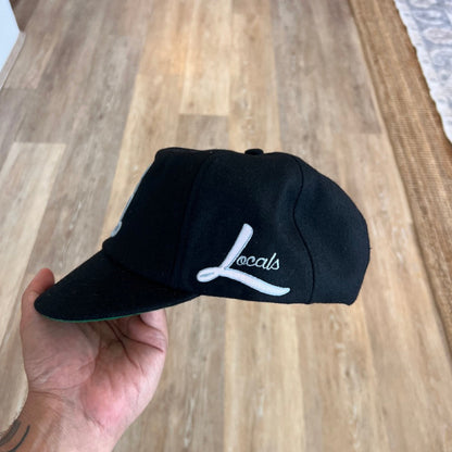 Locals Summer Monogram Wide Brim (Black, Baby Blue)