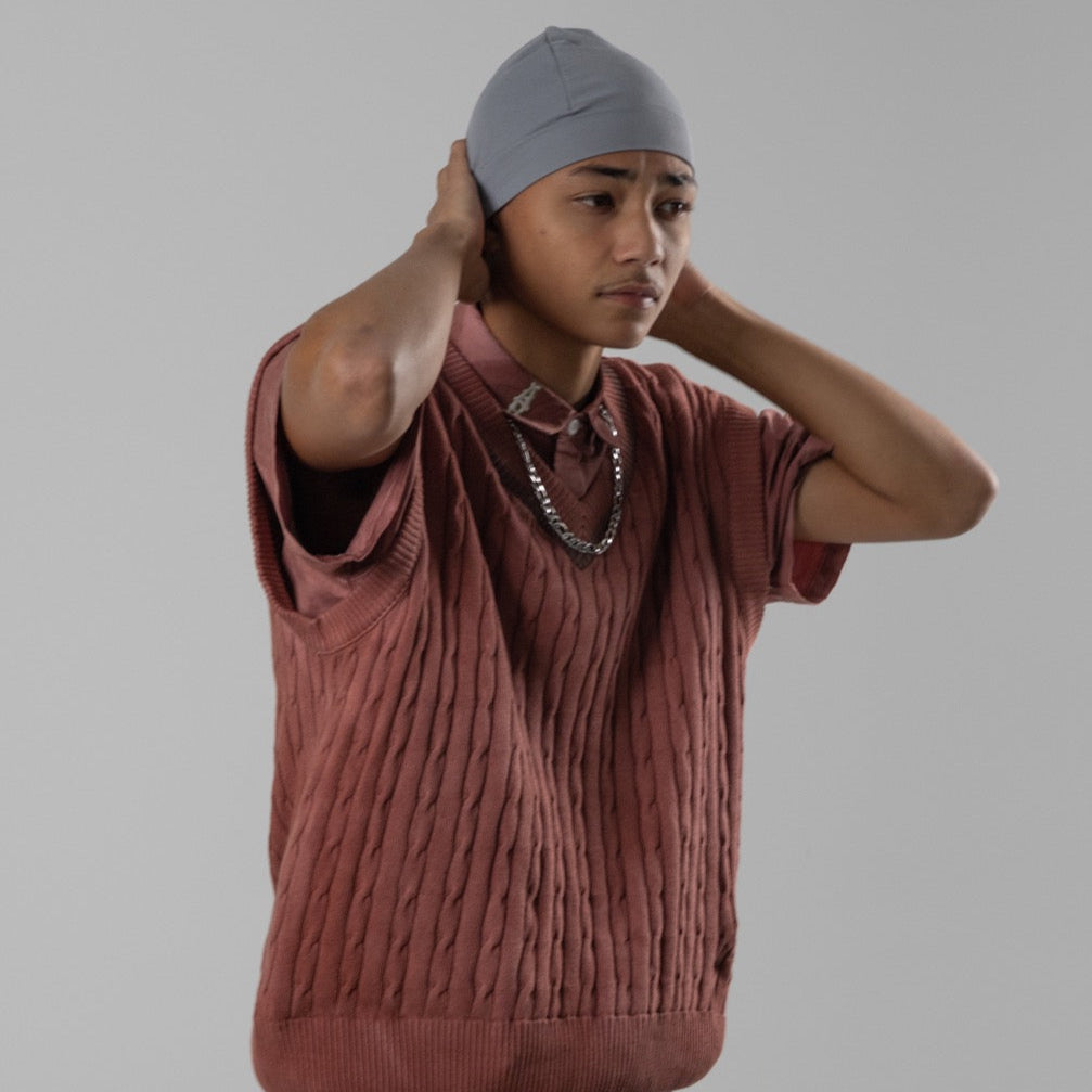 friday faded Aussie made Cable Knit Vest